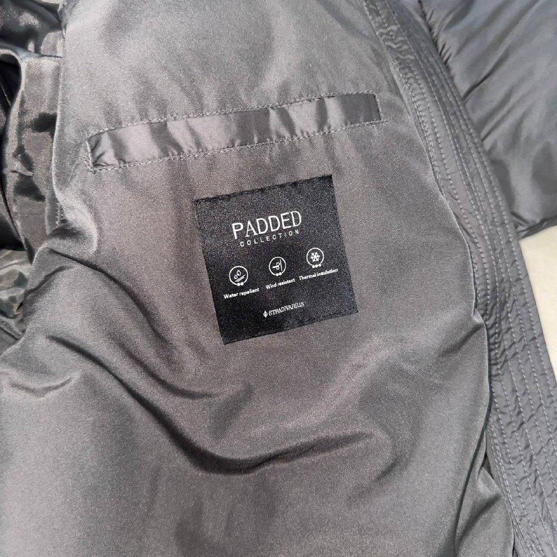 Пуховик Stradivarius женский зимний графитовый размер S oversize 3