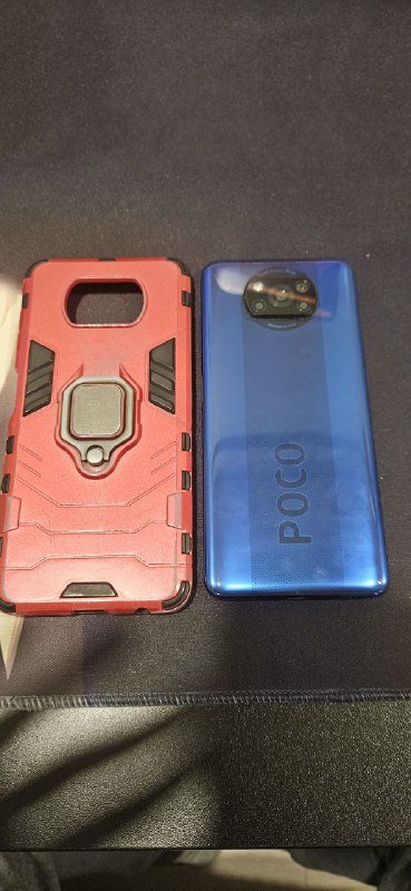 Телефон Xiaomi Poco x3 PRO 128GB, красный чехол