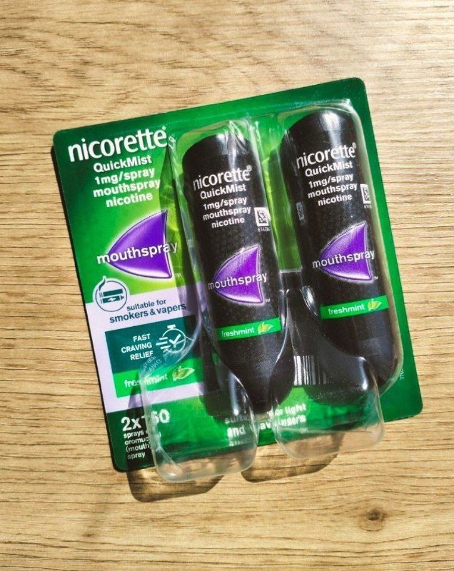 Никотиновый спрей Nicorette