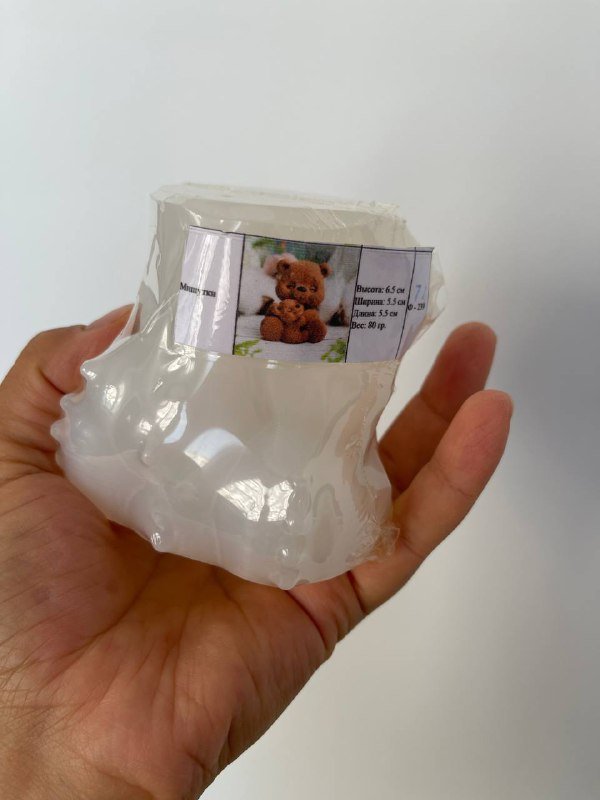 Пищевой молд Мишутки для зефира шоколада мыла 2