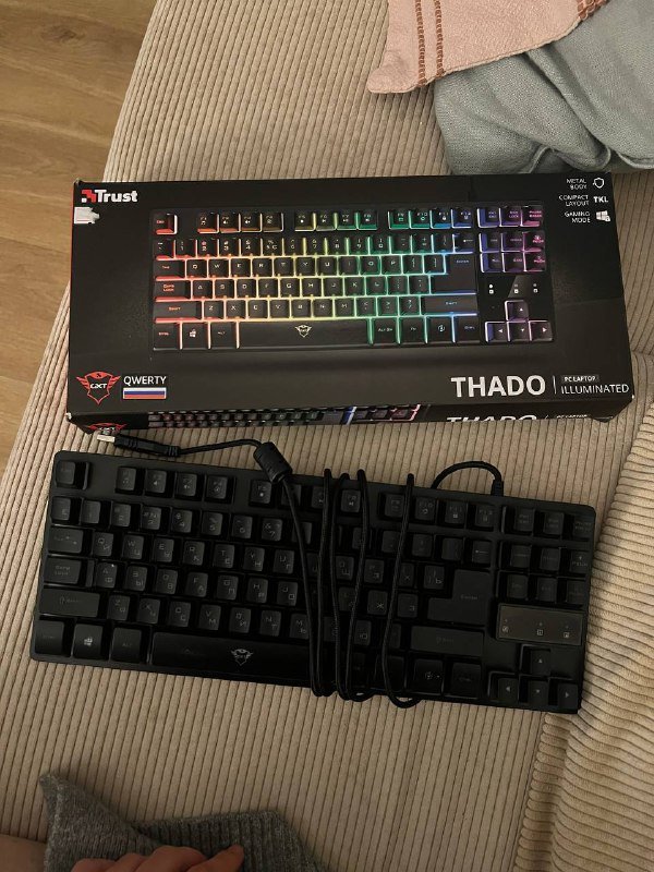 Клавиатура Trust illuminated keyboard g833