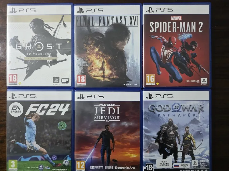 Диски PS5 с играми