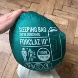 Vase, blanket, MFR roller, Decathlon Forclaz 10° sleeping bag 7