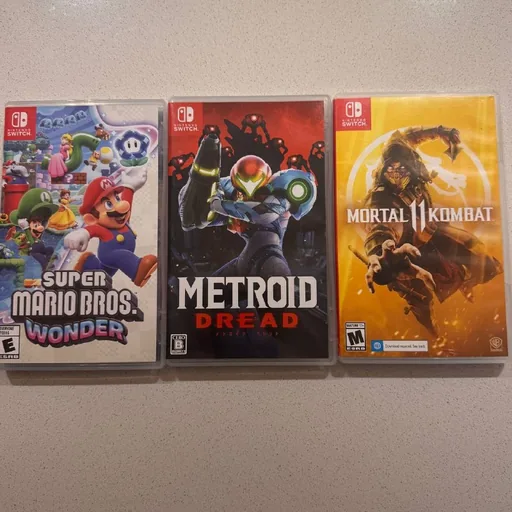 Super Mario Bros Wonder, Metroid Dread, Mortal Kombat 11