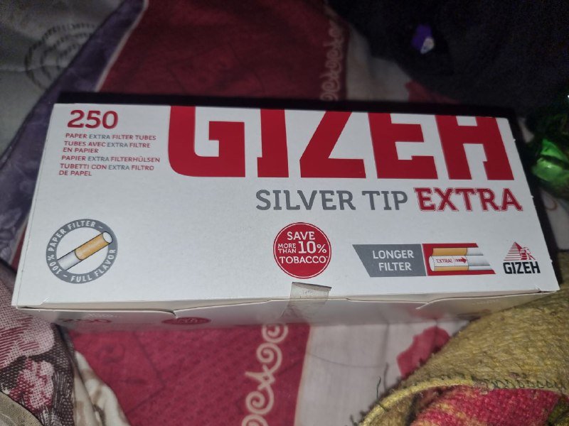 Гильзы для сигарет Gizeh Silver Tip Extra