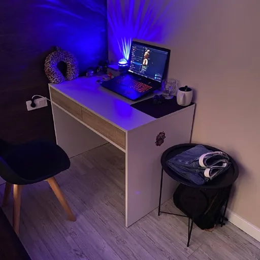 Desk and dresser