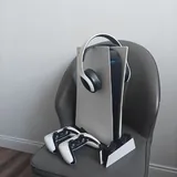 PlayStation 5, геймпады, зарядная станция, наушники, игры 4