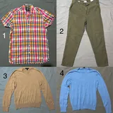 Мужские вещи S/M, рубашки, брюки, джемперы, футболки, поло 1