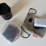 Sony E 35mm Lens, Godox Flash, K&F Variable ND Filter 1