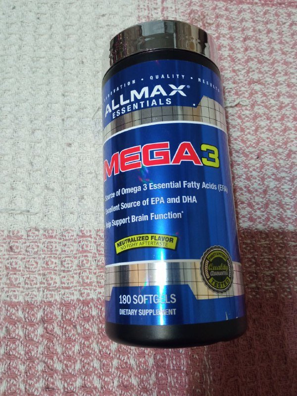 MEGA 3 омега-3 жирные кислоты 180 мягких капсул 1