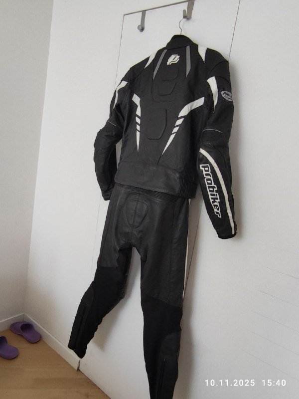 Немецкий кожаный мотокомбинезон Probiker PRX-11, размер 50 6