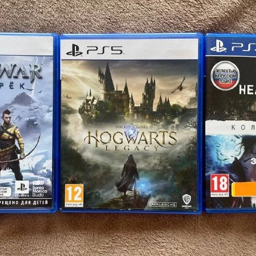 God of War Ragnarök, Hogwarts Legacy, Heavy Rain