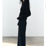 Сатиновая синяя юбка Zara 2