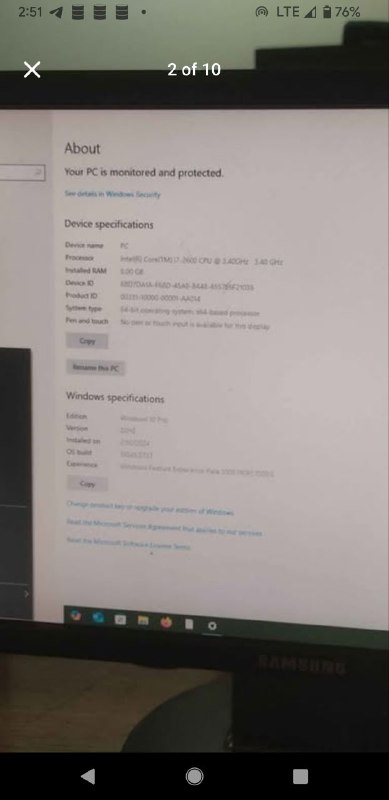 Intel i7 PC, 8GB RAM, 2GB GeForce 660, Monitor, Speakers 5