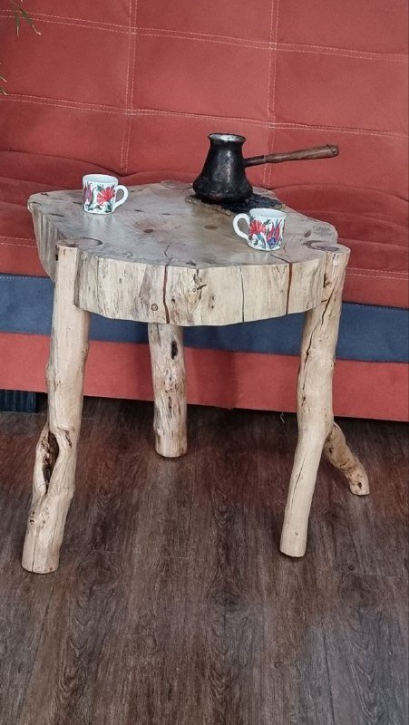 Журнальные столики из дерева, диаметр 54 см 3