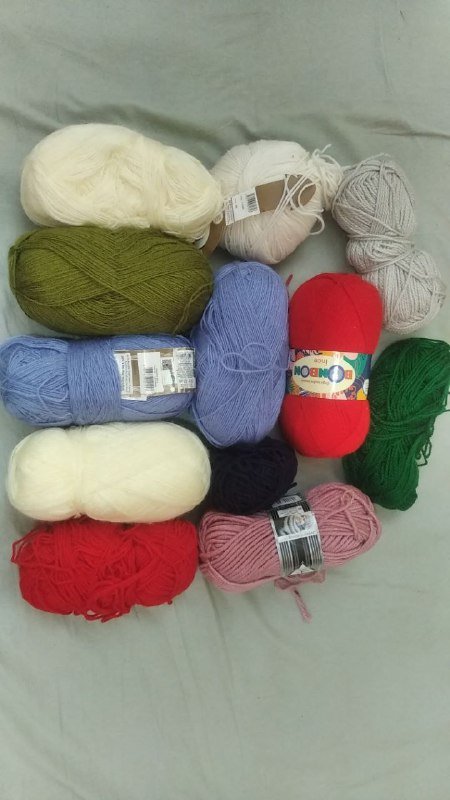 Нитки шерстяные пряжа