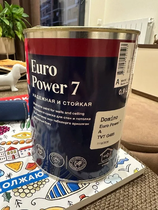 Интерьерная краска Tikkurila Euro Power 7