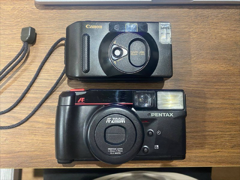 Пленочные фотоаппараты Canon Snappy S, Pentax IQZoom 70
