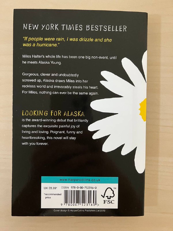 the french lieutenant’s woman, the little liar, prophet song, looking for alaska 8