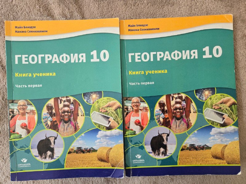Учебники за десятый класс английский, география, химия, история, грузинский, немецкий 6