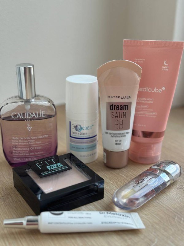Набор косметики Caudalie, Эфезел, Maybelline, Kiko, Medicube 2