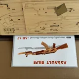 Деревянный 3D конструктор AK-47 4