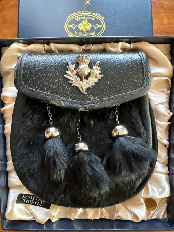 Шотландская поясная сумка с ремешком