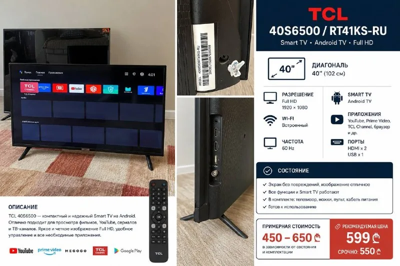 TCL 40S6500 Smart TV