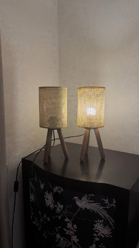 Торшер, прикроватный светильник, настольная лампа комплект 2