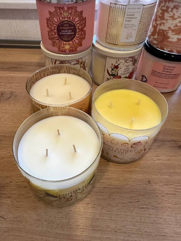 Свечки Bath and Body Works с тремя фитилями 4