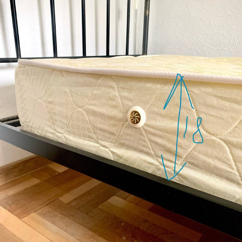 Матрас пружинный с Memory foam 180х85х18 3