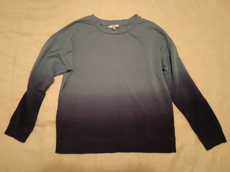 Мужской свитер Next, тонкая кофта, градиент синего и голубого, размер M