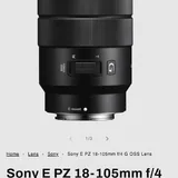 Объектив Sony E PZ 18–105mm F4 G OSS 1