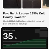 Polo Ralph Lauren 1990s Knit Henley Sweater 4