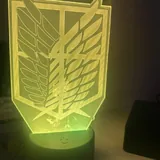 3D LED светильник Attack on Titan 5