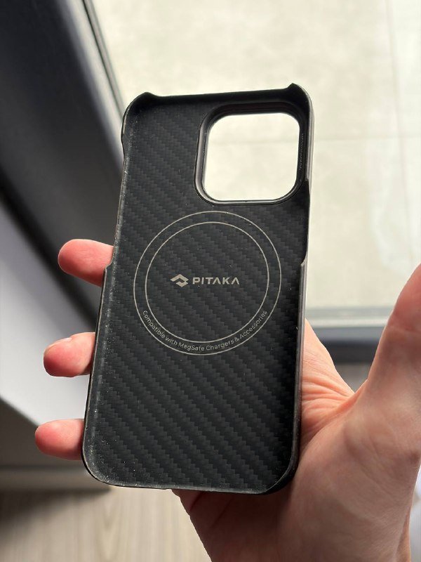 Чехол iPhone 14 Pro Pitaka кевларовый