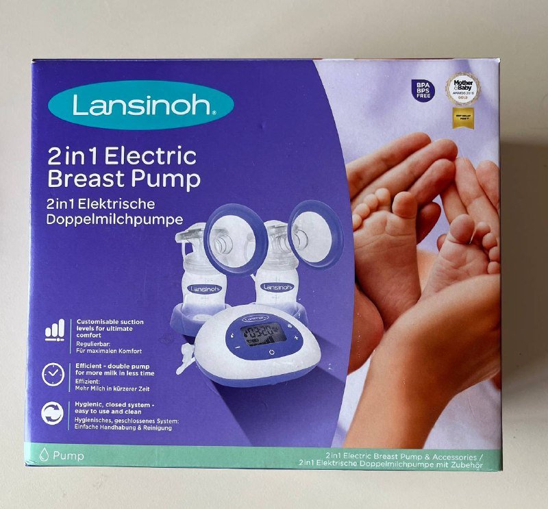 Двойной электрический молокоотсос 2-в-1 Lansinoh