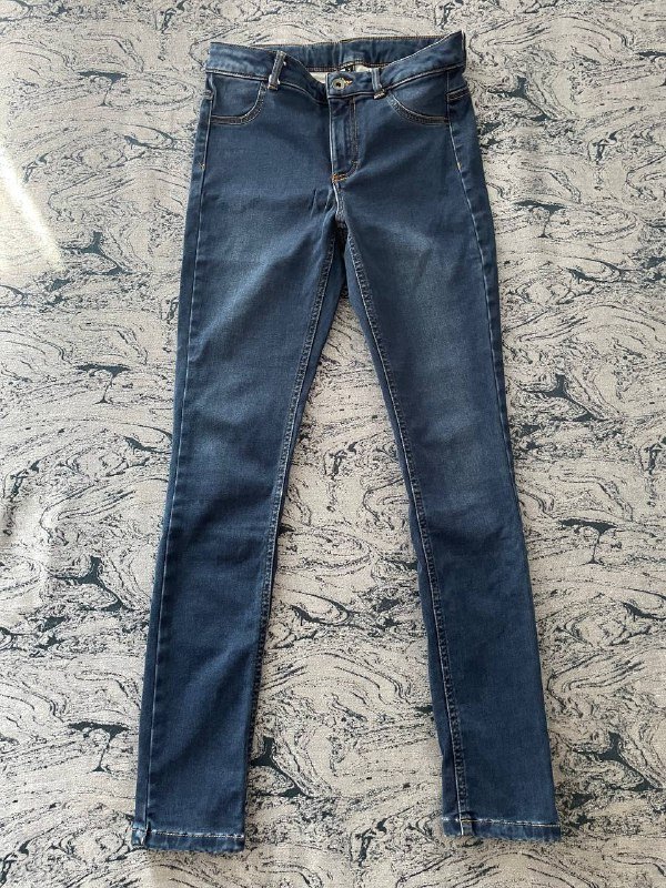 Брюки из тонкого джинса, брюки из прорезиненного джинса 2