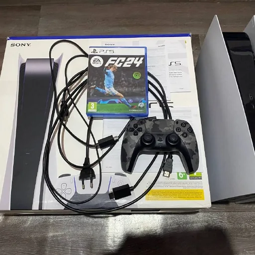 PlayStation 5 с дисководом, DualSense и диском FC 24