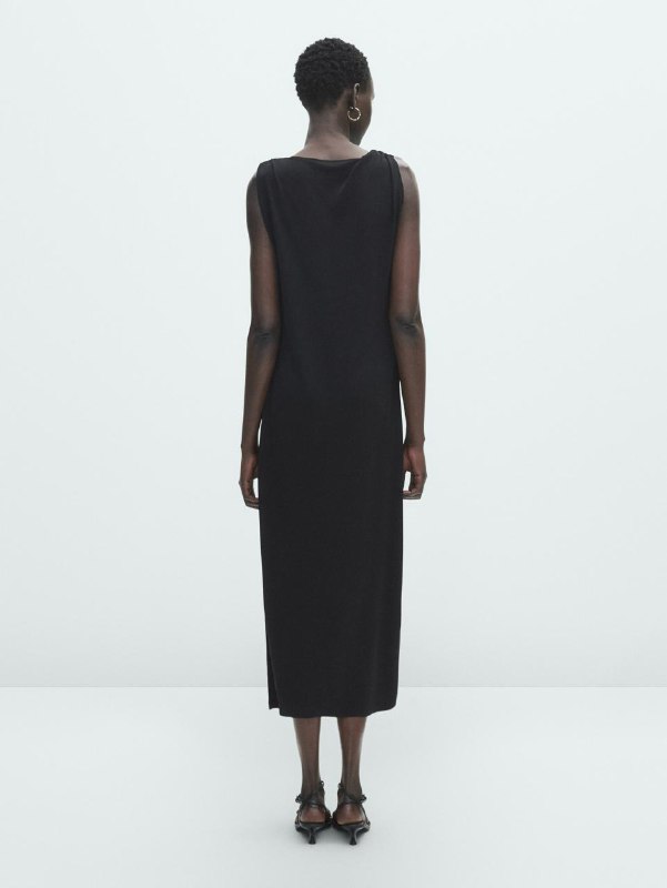 Слитный купальник Calvin Klein, Черное платье Massimo Dutti 3