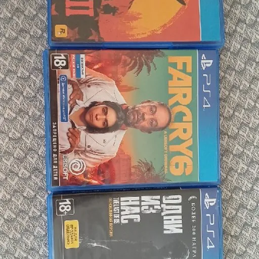 Диски для PS4, RDR2, Far Cry 6, The Last of Us