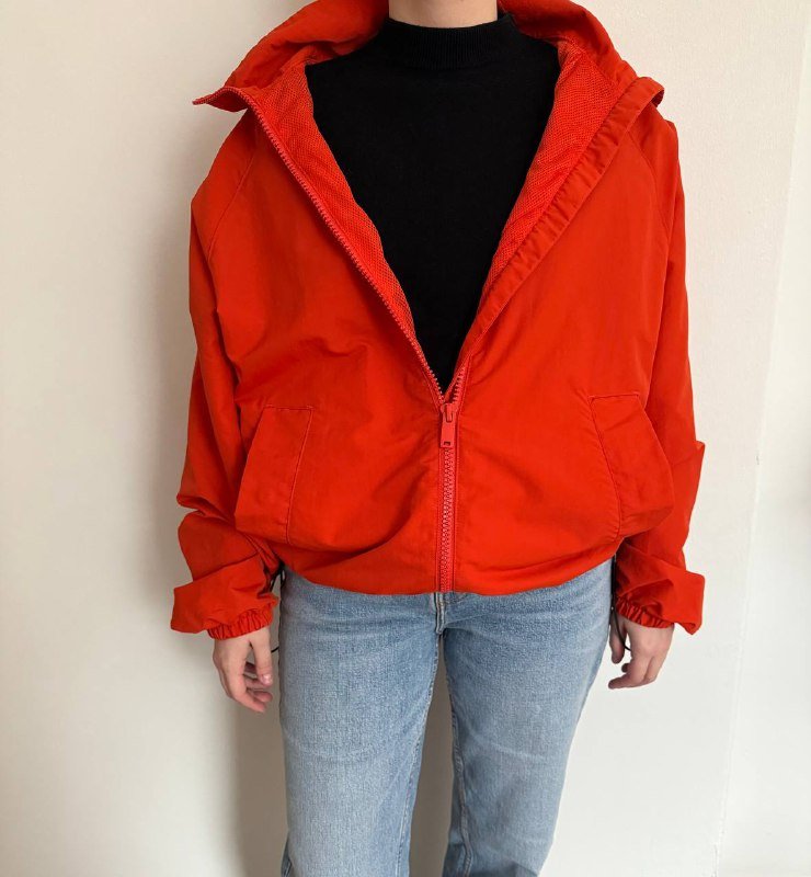 Оранжевая ветровка Zara Unisex 2