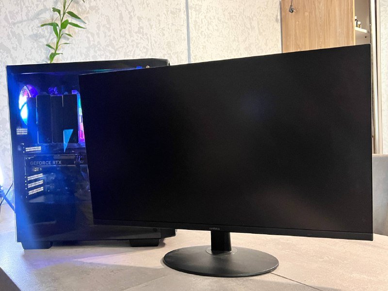 Игровой ПК с RTX 4070, монитор 32 дюйма, корпус с вентиляторами 4