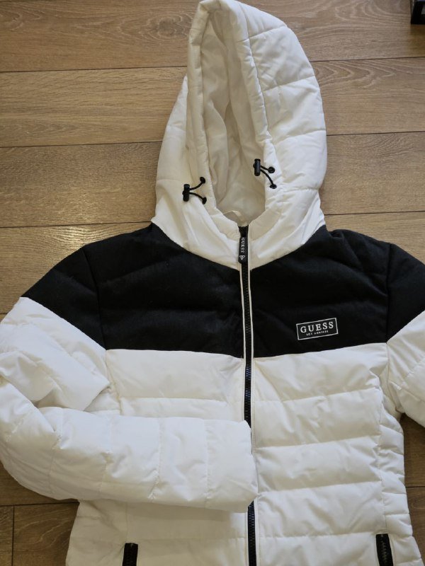 Куртка GUESS Los Angeles женская черно-белая S 5