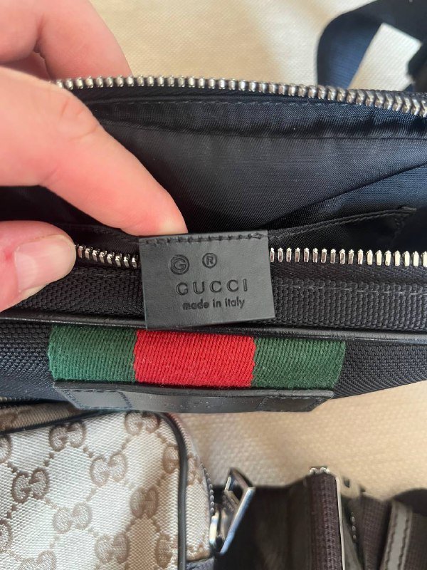 Оригинальные сумки Gucci черная и бежевая 5