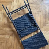 Складной черный дачный стул 4