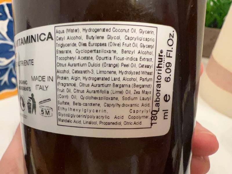 Крем для тела LABORATORI HUR Crema Vitaminica 46 180 мл 4