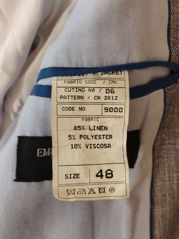 Льняной мужской пиджак размер 48 3