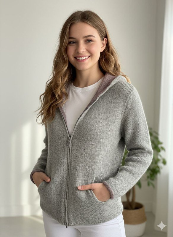 Двухсторонний кардиган с капюшоном BENSIMON размер S