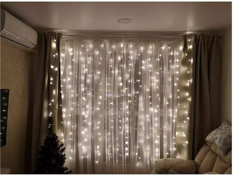 Гирлянда с небьющимися лампами 3мx2м 2